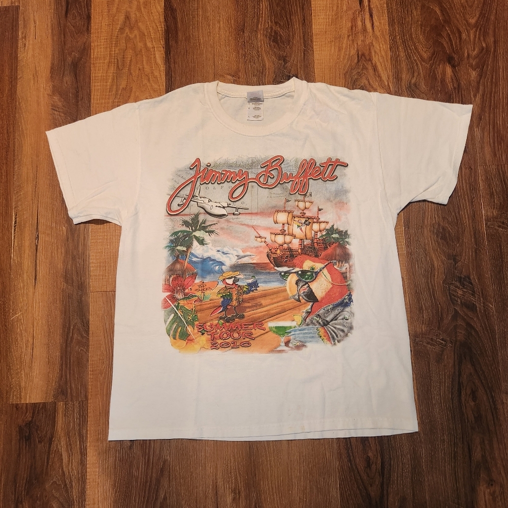 Jimmy Buffett Fruit of The Loom Men's Large 2010 Concert T-Shirt